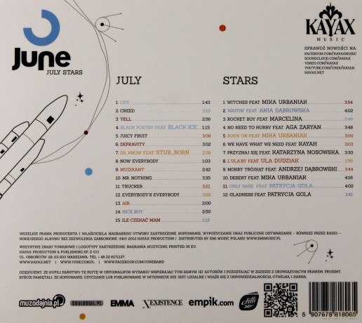 June: July Stars [CD]