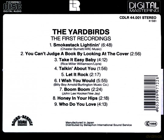 The Yardbirds: The First Recordings 1963 [CD]