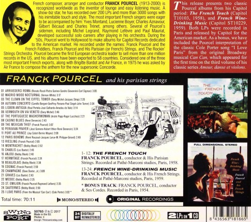 Franck Pourcel: The French Tour+French Wine-Drinking Music [CD]