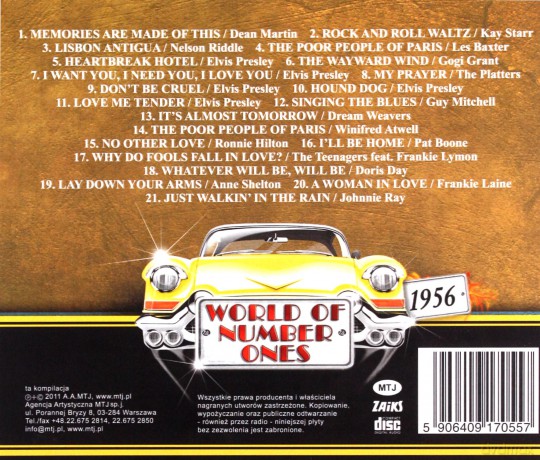 World of Number Ones 1956 [CD]