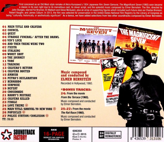 Elmer Bernstein: The Magnificent Seven + 4 Bonus Tracks [CD]