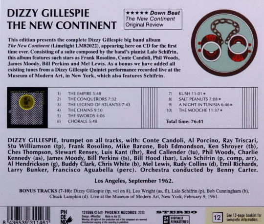 Dizzy Gillespie: The New Continent + 4 Bonus Tracks [CD]