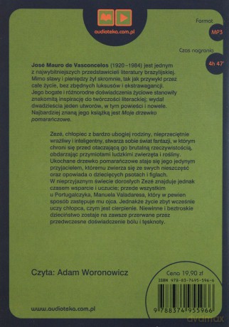 Moje drzewko pomarańczowe - Jose Mauro de Vasconcelos [AUDIOBOOK] [CD-MP3]