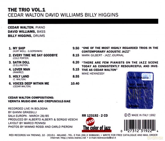 Cedar Walton: The Trio [CD]