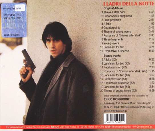  I Ladri Della Notte soundtrack (Złodzieje nocą) (Ennio Morricone) [CD]