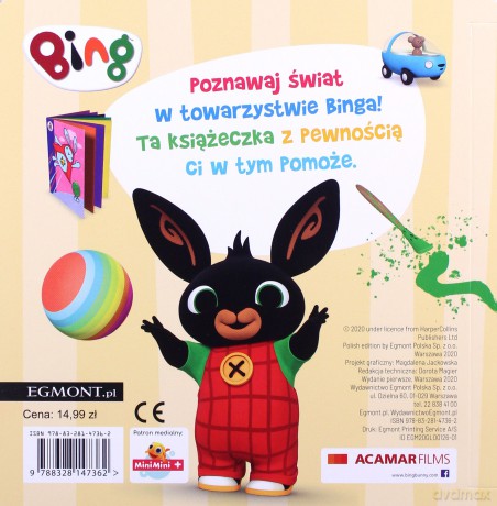 Bing. Czynności. Nauka i zabawa - Beata Żmichowska [KSIĄŻKA]