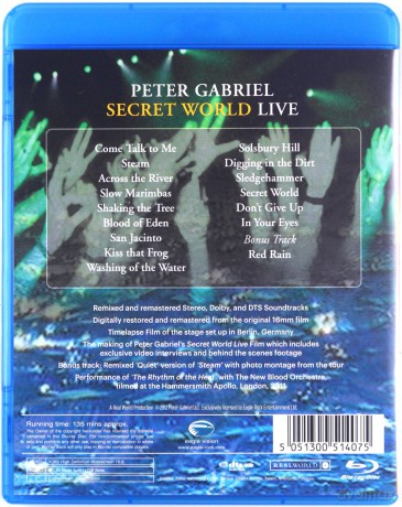 Peter Gabriel: Secret World Live [Blu-Ray]