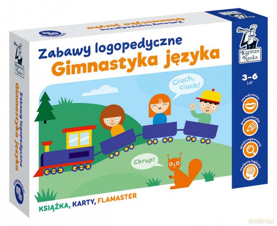 Kapitan Nauka. Gimnastyka języka. Zabawy logopedyczne - Monika Sobkowiak [KSIĄŻKA]
