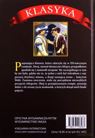 Książę i żebrak - Mark Twain [KSIĄŻKA]