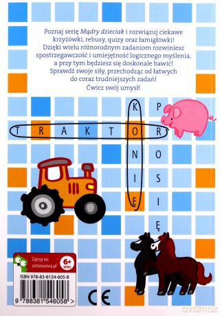 Mądry dzieciak. Wykreślanki - Katarzyna Sarna [KSIĄŻKA]