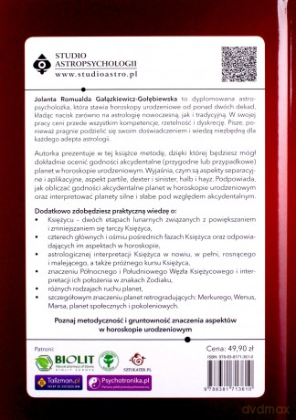 Podręcznik astrologii praktycznej. Znaczenie aspektów w horoskopie urodzeniowym - Romualda Gałązkiewicz - Gołębiewska Jolanta [KSIĄŻKA]
