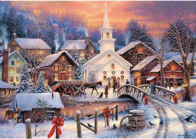 TREFL 1000 el. Białe Święta [PUZZLE]