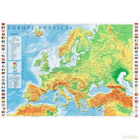 TREFL 1000 el. Mapa fizyczna Europy [PUZZLE]