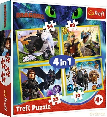 TREFL 4w1 Jak wytresowac smoka [PUZZLE]