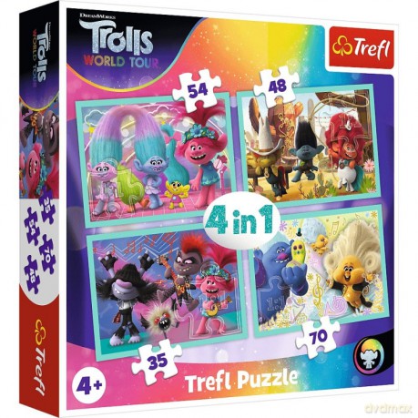 TREFL 4w1 Trasa koncertowa Trolli [PUZZLE]