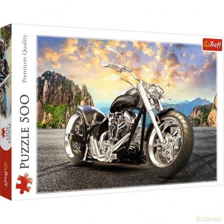 TREFL 500 el. Czarny motocykl [PUZZLE]