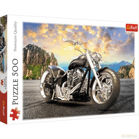 TREFL 500 el. Czarny motocykl [PUZZLE]