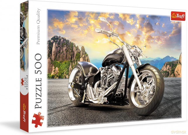 TREFL 500 el. Czarny motocykl [PUZZLE]