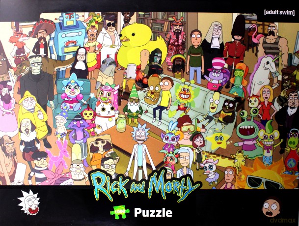 WINNING MOVES 1000 el. Rick and Morty [PUZZLE]