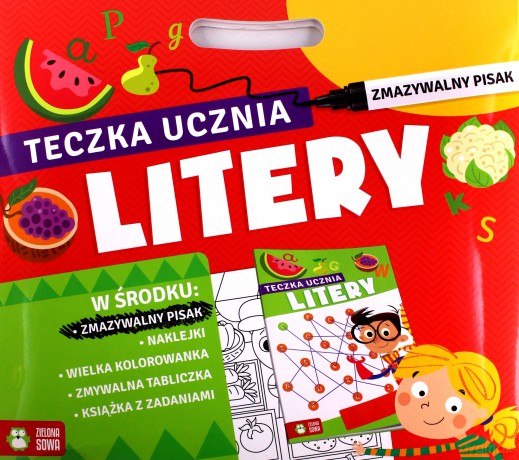 Teczka ucznia z pisakiem. Litery [KSIĄŻKA]