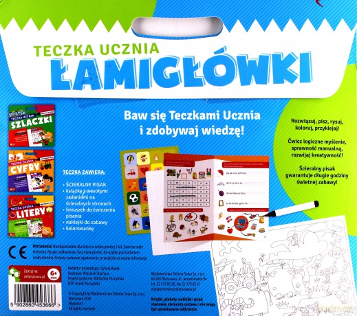 Teczka ucznia z pisakiem. Łamigłówki [KSIĄŻKA]