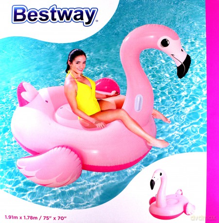 Flaming nadmuchiwany Supersized Flamingo Rider