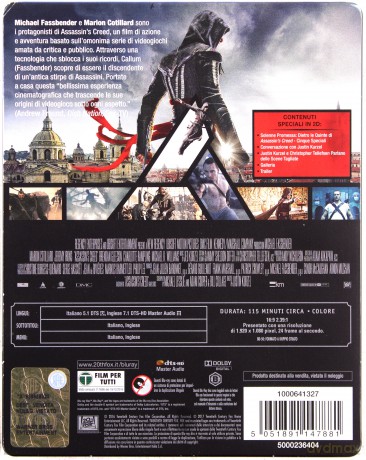 Assassin's Creed (steelbook) [Blu-Ray 3D]+[Blu-Ray]