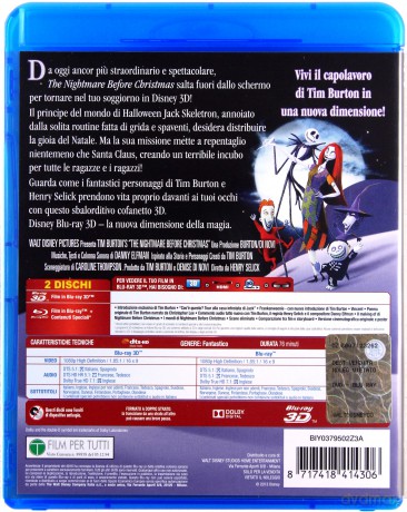 The Nightmare Before Christmas 3D (Miasteczko Halloween) (Disney) [Blu-Ray 3D]+[Blu-Ray]