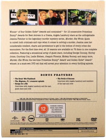 Murder She Wrote: Complete Series 1-12 (Napisała: Morderstwo Sezon 1-12) [DVD]