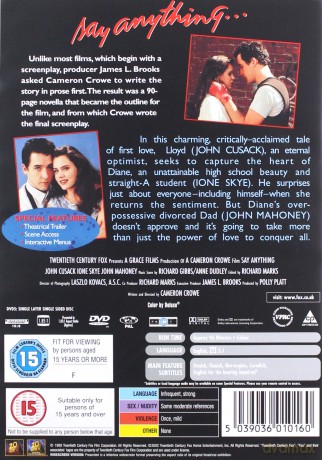 Say Anything... (Nic nie mów) [DVD]