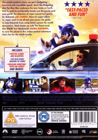 Sonic The Hedgehog (Jeż Sonic) [DVD]
