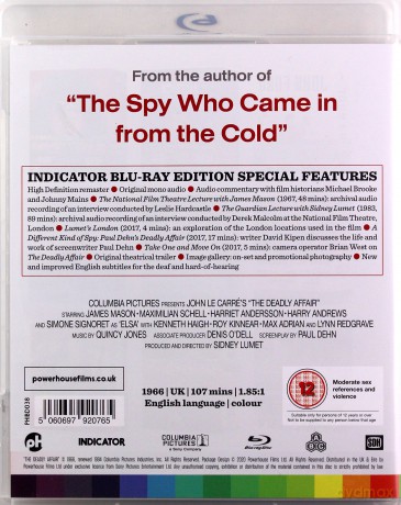 The Deadly Affair (Śmiertelna sprawa) [Blu-Ray]