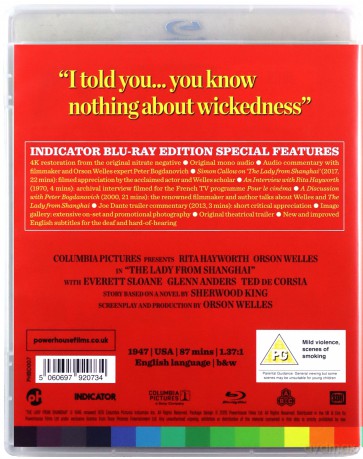 The Lady From Shanghai (Dama z Szanghaju) [Blu-Ray]