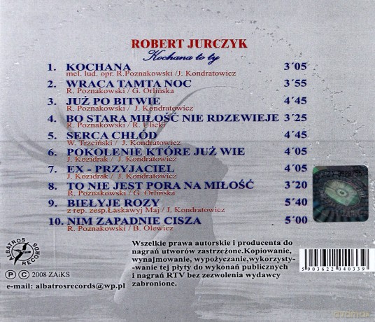Robert Jurczyk: Kochana to Ty [CD]