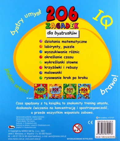 206 zagadek. Dla bystrzaków - Jolanta Czarnecka [KSIĄŻKA]