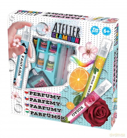 Atelier Glamour Perfumy opakowanie czterojęzyczne