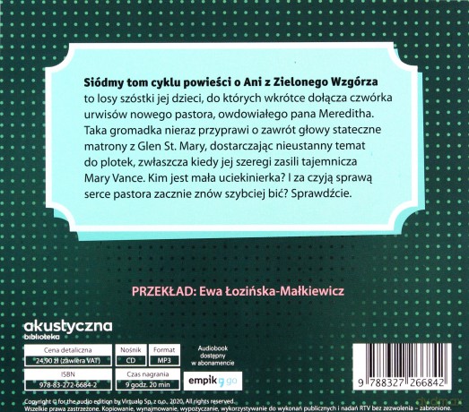 Dolina Tęczy - Lucy Maud Montgomery [AUDIOBOOK]