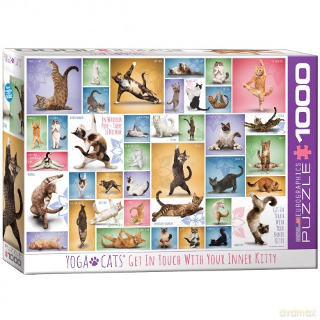 EUROGRAPHICS 1000 el.Joga koty 6000-0953 [PUZZLE]