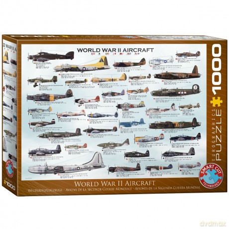 EUROGRAPHICS 1000 el.Samoloty z II wojny światowej 6000-0075 [PUZZLE]