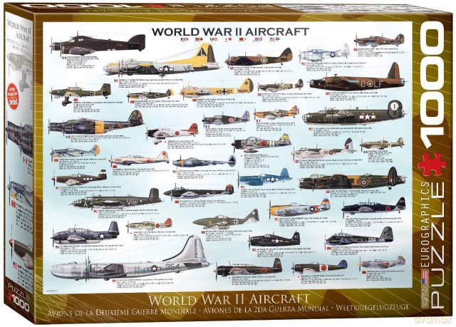 EUROGRAPHICS 1000 el.Samoloty z II wojny światowej 6000-0075 [PUZZLE]