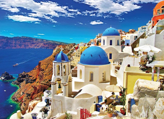 EUROGRAPHICS 1000 el.Santorini Grecja 6000-0944 [PUZZLE]