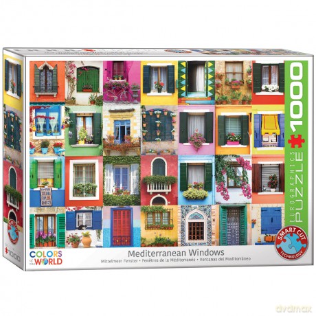 EUROGRAPHICS 1000 el.Śródziemnomorskie okna 6000-5350 [PUZZLE]