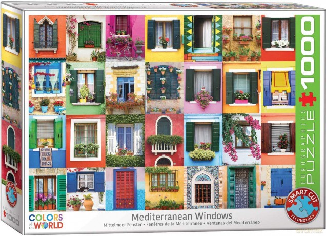EUROGRAPHICS 1000 el.Śródziemnomorskie okna 6000-5350 [PUZZLE]