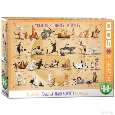 EUROGRAPHICS 500 el.Śpiący kot 6500-5545 [PUZZLE]