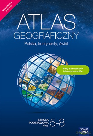 Geografia atlas Polska kontynenty świat klasy 5-8 szkoła podstawowa 66850 [KSIĄŻKA]
