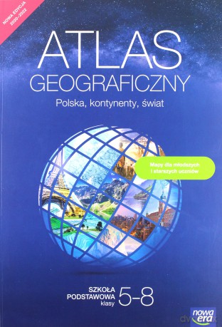 Geografia atlas Polska kontynenty świat klasy 5-8 szkoła podstawowa 66850 [KSIĄŻKA]