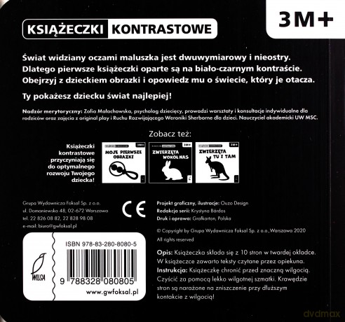 Jakie to ciekawe! Książeczki kontrastowe 3M+ - Krystyna Bardos [KSIĄŻKA]
