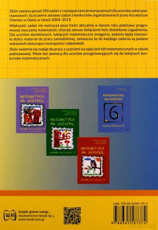 Konkurs matematyczny dla uczniów szkoły podstawowej - Teresa Dziemidowicz [KSIĄŻKA]