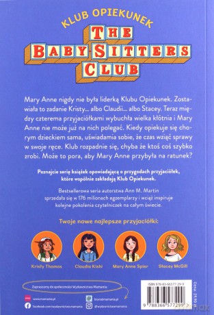 Mary Anne na ratunek! Klub Opiekunek - Ann M. Martin [KSIĄŻKA]