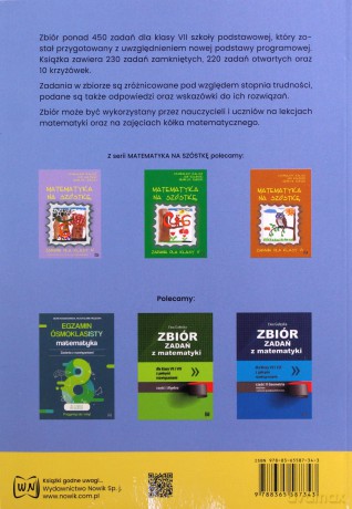 Matematyka na szóstkę. Zadania dla klasy VII - Stanisław Kalisz, Jan Kulbicki [KSIĄŻKA]